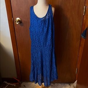 BeBop Royal Blue High Low Lace Dress